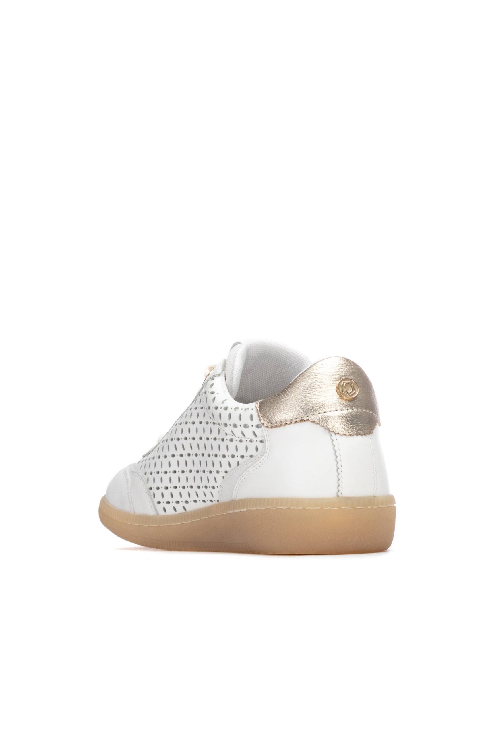 Zapatillas blancas Carmela mujer de piel modelo 163120