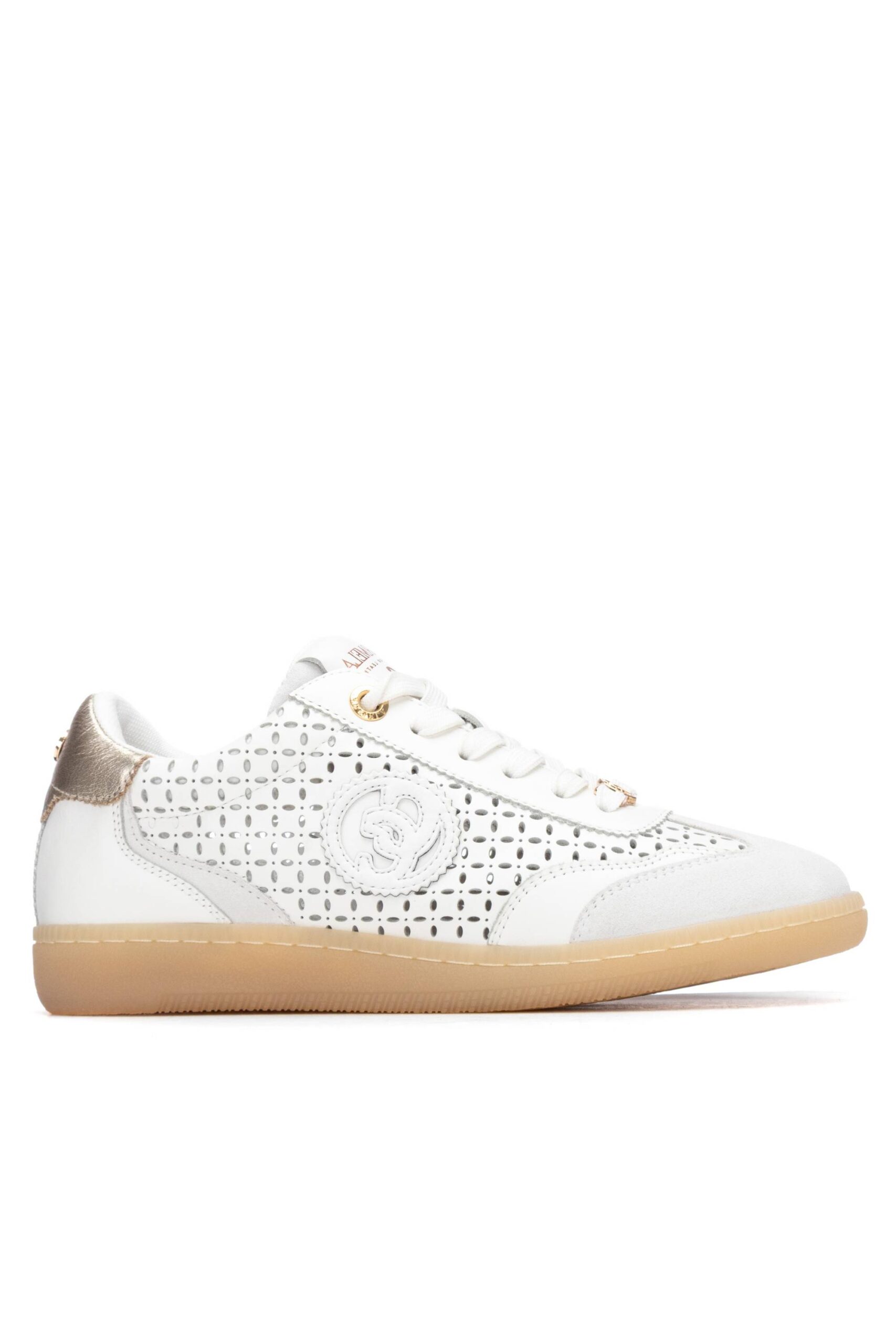 Zapatillas blancas Carmela mujer de piel modelo 163120